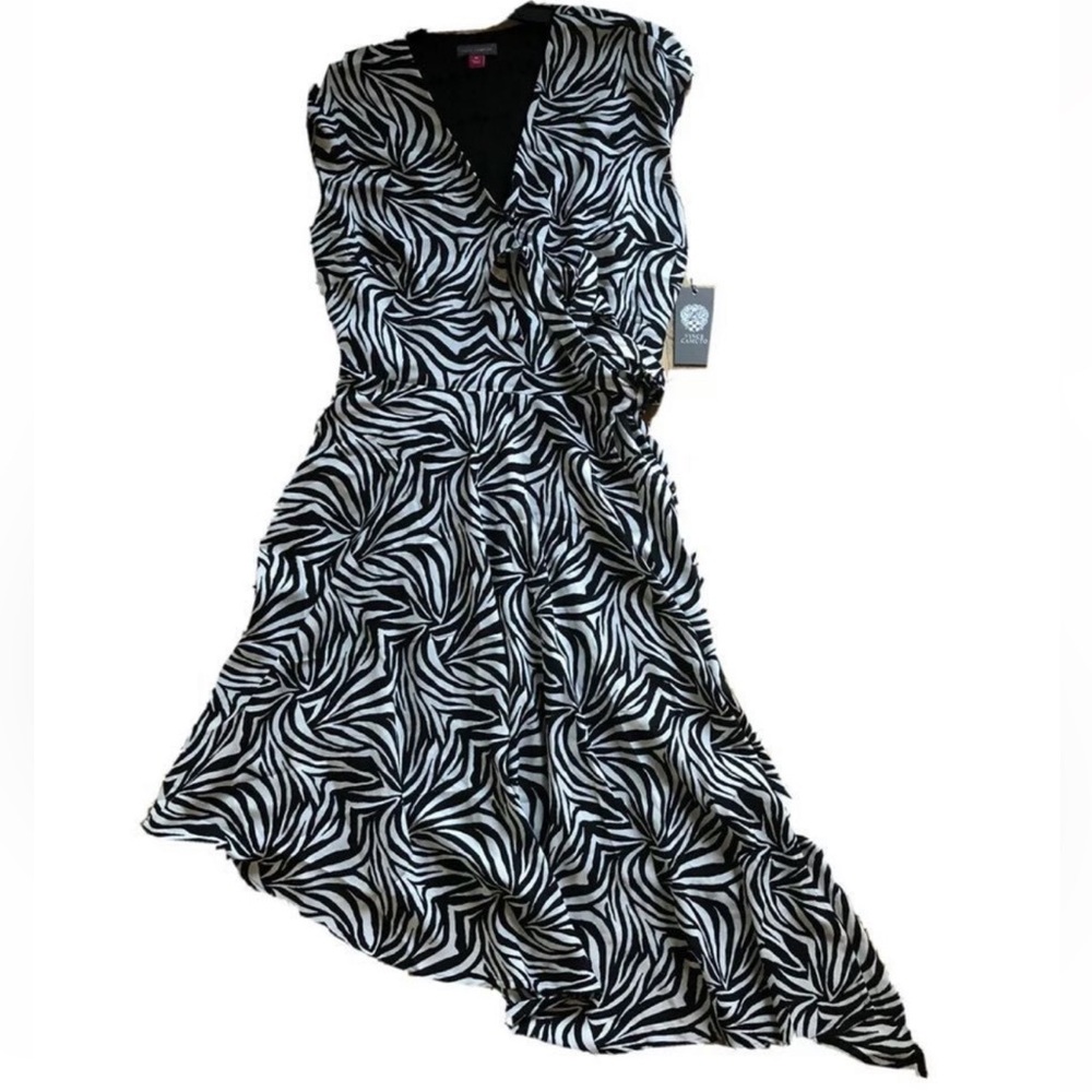 Vince Camuto Zebra Dress Sz M